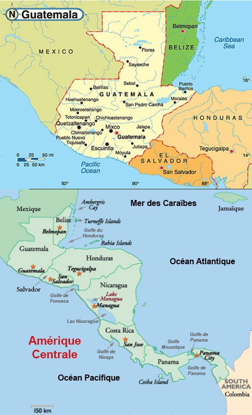 La Carte du Guatemala