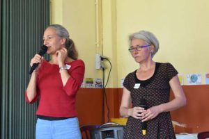 Les animatrices du Village du Monde présentent leur projet