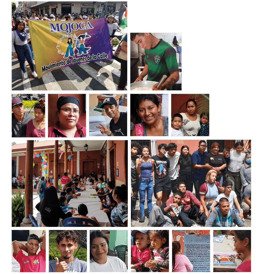Le réseau belge d'amitié avec le Mojoca : Offrons un avenir
aux jeunes de la rue
de Guatemala Ciudad !